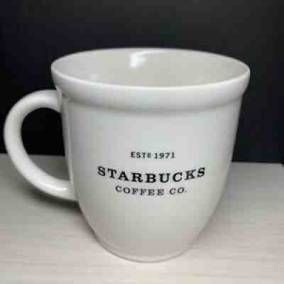 ð??¥Starbucks Coffee Mug 2007 Barista Abbey White 18 OZ Black Graphics Est 1971ð??¥ - Sold on eBay Jun 24, 2021 for $24.99