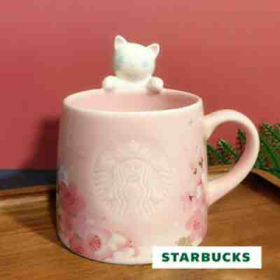 2021 NEW HOT Starbucks Pink Sakura Cute Cat Glass Coffee Mug Cup Gift - Sold on eBay Jul 16, 2021 for $15.99