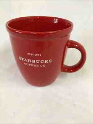 Starbucks Barista 2001 Red Abbey Coffee Mug 18 oz. 4.5" Tall Very Good Condition - Sold on eBay Aug 11, 2021 for $26.99