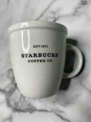 Starbucks Barista Mug 2001 Ceramic Large Abbey White 16oz Coffee Cup Estd 1971 - Sold on eBay Sep 03, 2021 for $17.00