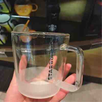 NEW Starbucks Frosted Glass Simple Coffee Mug Milk Tea Cup Limited Edition Korea - Sold on eBay Sep 11, 2021 for $25.00