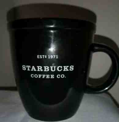 2002 STARBUCKS ABBEY BARISTA 18 OZ COFFEE CUP / MUG BLACK CERAMIC MINT - Sold on eBay Jun 16, 2021 for $16.99