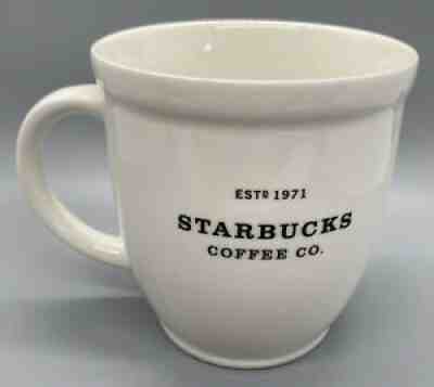 Starbucks Coffee Mug Cup 2007 Abbey 18 Oz White Black Graphics Estâ??d 1971 - Sold on eBay Jul 17, 2021 for $18.40