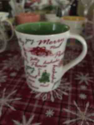 Starbucks Christmas Coffee Mug Cup Holiday 2007 Love Joy Merry Noel Peace 12oz - Sold on eBay Jul 07, 2021 for $9.99