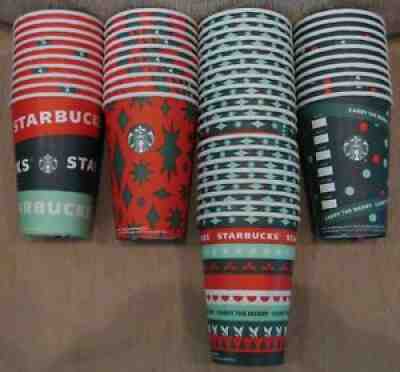 50 Starbucks Christmas Holiday 2020 12 Oz Carry The Merry Paper Cups NO LIDS - Sold on eBay Jul 16, 2021 for $17.99