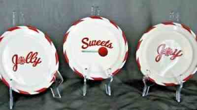 Starbucks Coffee Holiday 2007 Candy Plate Set (3) ~ Joy Sweets Jolly - Sold on eBay Aug 02, 2021 for $11.99