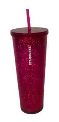 RARE Starbucks floral foil metallic online Tumbler