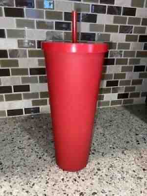 2016 Starbucks Matte Red Soft Touch Acrylic Tumbler Cold Cup 24oz Venti - Sold on eBay Jul 14, 2021 for $100.00