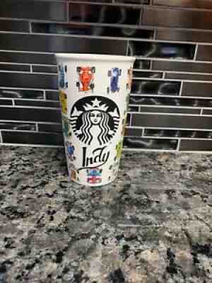 Rare! Starbucks Indy Race Car 12 OZ Ceramic Tumbler Coffee Mug Indianapolis 2016 - Sold on eBay Sep 05, 2021 for $99.00
