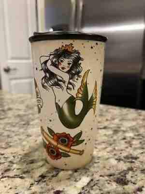 Starbucks 2016 NEW Sailor Edition Mermaid Siren Tattoo Ceramic 12oz Tumbler Mug - Sold on eBay Jul 20, 2021 for $87.00