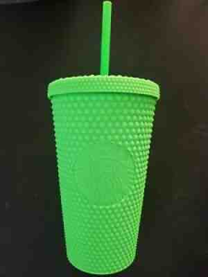 Starbucks Neon Green Tumbler Fall 2021 Grande Studded Cold Cup NEW - Sold on eBay Sep 04, 2021 for $24.99