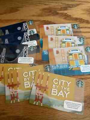 Starbucks Card Lot Of 9 San Francisco Cards - Sold on eBay Jul 16, 2021 for $14.99