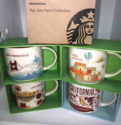 Starbucks San Fran New Mexico Vegas Cal 14oz Coffee Mug Collection (4) NEW - Sold on eBay Jul 31, 2021 for $69.00