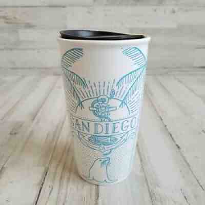Starbucks San Diego California Ceramic Travel Tumbler 12 oz Anchor Seal Mermaid - Sold on eBay Jun 22, 2021 for $19.99