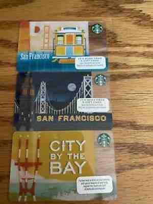 Starbucks Card Lot Of 3 San Francisco Cards - Sold on eBay Jun 25, 2021 for $11.50