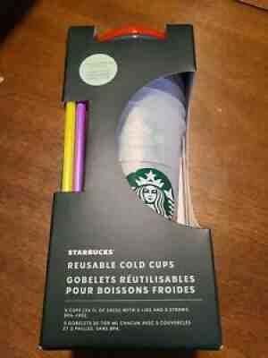 Starbucks 2021 Color Change Confetti Reusable Cold Cups 24 oz 5/pk ð??¢BRAND NEWð??¢ - Sold on eBay Jun 20, 2021 for $28.00