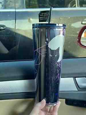 Starbucks Halloween 2021 Cold Cup Glow in the Dark Cat with Moon NWT Venti - Sold on eBay Sep 05, 2021 for $50.99