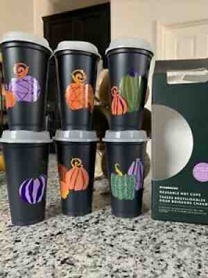 Starbucks Halloween 2021 Reusable 6 Pack Hot Cups ð??¸ð??¸ - Sold on eBay Sep 12, 2021 for $35.00