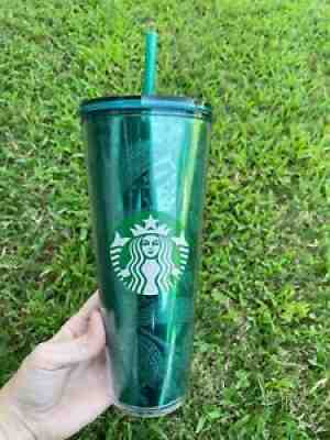 Starbucks Fall 2021 Emerald Sparkle Green Glitter 24 oz Tumbler Cold Cup - Sold on eBay Sep 02, 2021 for $23.90