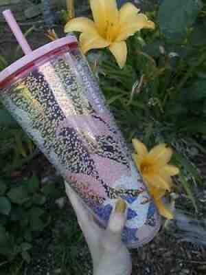Starbucks Coral Reef Bubble Cold Cup 24 Oz Tumbler Pink Gold Summer 2021 - Sold on eBay Jul 01, 2021 for $28.00