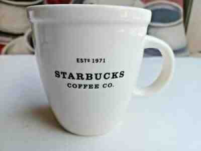 Starbucks 2007 Abby Black White 18 oz EST 1971 Barista Ceramic Coffee Mug - Sold on eBay Aug 22, 2021 for $12.00
