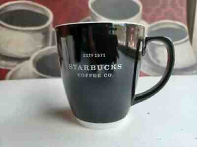 Starbucks 2007 Abby Black White 18 oz EST 1971 Ceramic Coffee Mug - Sold on eBay Aug 11, 2021 for $15.00