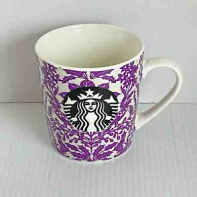 Starbucks 2017 Coffee Cup Mug 18 oz. Purple & White Black Siren Mermaid Logo - Sold on eBay Aug 18, 2021 for $15.99