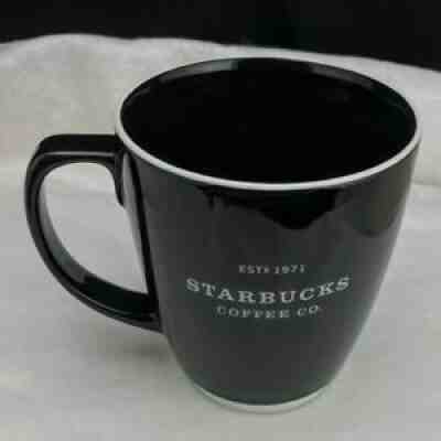 2007 STARBUCKS Coffee Co 18 oz. Coffee Mug BLACK w/White Abbey Trim - Perfect - Sold on eBay Jul 25, 2021 for $22.99
