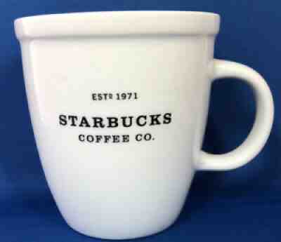 Starbucks Coffee Mug Est 1971 Large 18oz 2009 New Bone China White Black Letters - Sold on eBay Jun 23, 2021 for $12.95