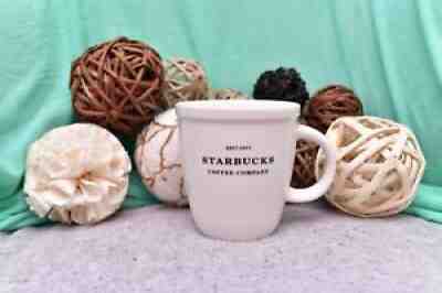 Starbucks 2006 Barista Abbey White Black 18oz Large Coffee Mug Est. 1971 bin#1d - Sold on eBay Aug 18, 2021 for $16.99