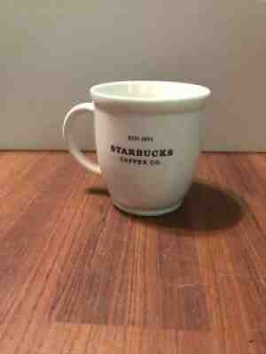 ð??¥Starbucks Coffee Mug 2007 Barista Abbey White 18 OZ Black Graphics Est 1971ð??¥ - Sold on eBay Jun 19, 2021 for $24.00