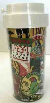 VTG 1996 Starbucks World Posters Labels Travel Mug 12 oz Thermoserv MADE IN USA - Sold on eBay Jun 24, 2021 for $5.49
