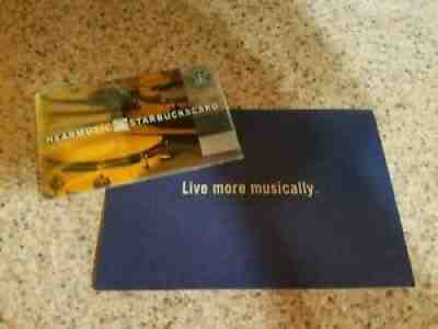 Popular & RARE! STARBUCKS 2006 HEAR MUSIC Drums Gift Card w/Rare Match Sleeve - Sold on eBay Aug 19, 2021 for $38.25