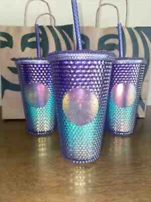 One Starbucks Blue Ombre Studded Cold Cup Tumbler Grande 16oz Summer 2021 - Sold on eBay Jun 28, 2021 for $44.44