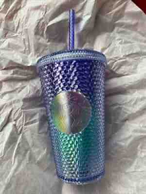 Starbucks Blue Ombre Bling Studded Cold Cup Tumbler Grande 16oz Summer 2021 - Sold on eBay Sep 03, 2021 for $40.00