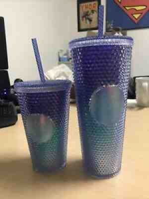 Starbucks Blue Ombre Bling Studded Cold Cup Tumbler Set Venti (24) & Grande (16) - Sold on eBay Jun 29, 2021 for $117.50