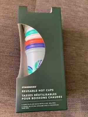 Starbucks Tropical Island Reusable Hot Cups 2020 Set of Six 16 Fl Oz NEW - Sold on eBay Aug 08, 2021 for $9.99