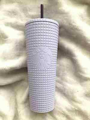 NEW STARBUCKS VALENTINES DAY WINTER 2021 Purple Lilac Matte Grid Venti Tumbler - Sold on eBay Jul 11, 2021 for $49.99
