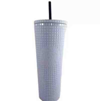 Starbucks Winter 2021 Matte Lilac Lavender Purple Grid Studded 24 oz Tumbler NEW - Sold on eBay Jun 23, 2021 for $47.99
