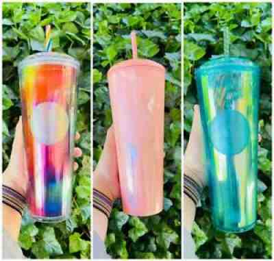 STARBUCKS CONFETTI STUDDED COLOR CHANGING SUMMER 2021 REUSEABLE 240Z TUMBLER - Sold on eBay Aug 03, 2021 for $9.99