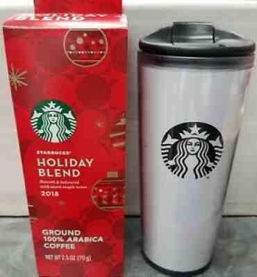 16 Oz. Starbucks Plastic Travel Mug Tumbler White with Logo 100% Authentic - Sold on eBay Sep 04, 2021 for $10.99