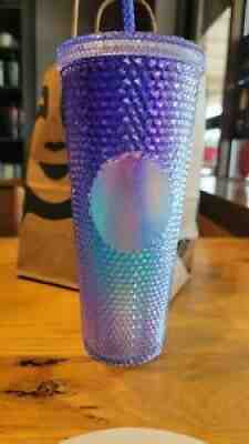 STARBUCKS Studded Mermaid Blue Teal Purple Ombre Venti Bling Tumbler Cup 24oz ð??¥ - Sold on eBay Jul 07, 2021 for $45.00