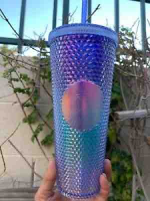 NEW STARBUCKS 2021 Bling Studded Blue Ombre Venti Summer 2021Tumbler Cup! 24oz. - Sold on eBay Jul 03, 2021 for $89.95