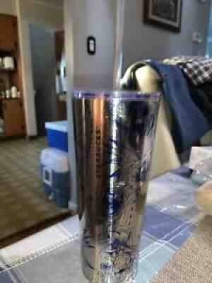 Starbucks Fall Teal Blue Floral Stainless Steel 24oz Tumbler - Sold on eBay Sep 08, 2021 for $29.90