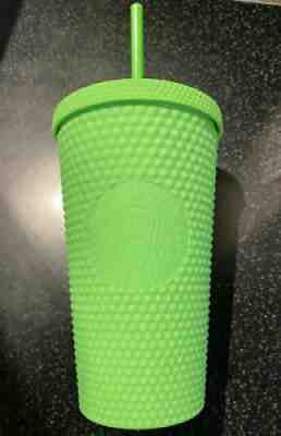 Starbucks Fall 2021 Neon Green Tumbler Studded 16oz - Sold on eBay Aug 27, 2021 for $34.99
