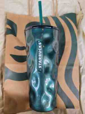 Starbucks Fall 2021 Green Mottled Tumbler Brand New In Hand - Sold on eBay Aug 22, 2021 for $23.00