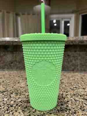 Starbucks NEON GREEN *NEW* Fall 2021 Grande Studded Tumbler. - Sold on eBay Aug 25, 2021 for $30.00