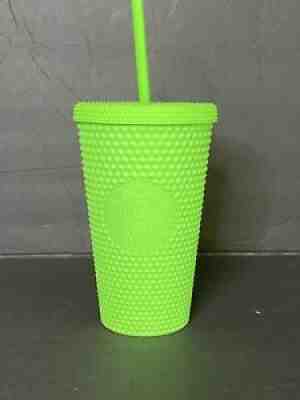Starbucks Neon Green Fall 2021 Tumbler Grande 16 oz. Studded Cold Cup - Sold on eBay Sep 01, 2021 for $29.88