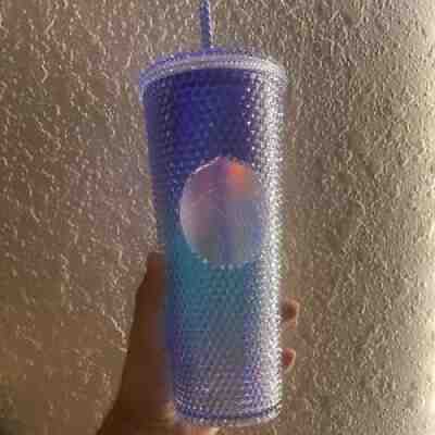 STARBUCKS Studded Blue Purple Ombre Venti Bling Tumbler Cup 24oz - Sold on eBay Aug 05, 2021 for $30.00