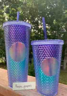 NEW Starbucks Summer 2021 OmbrÃ© Blue & Purple Aurora Bling Studded 16oz TumblerÂ  - Sold on eBay Jul 14, 2021 for $28.00